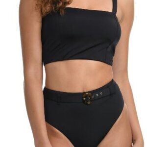 LaBlanca Black Mid-kini two-piece bathing suit